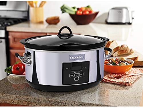 7 Quart Programmable Slow Cooker – Polished Platinum - Curated Catalog A1