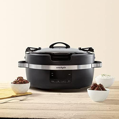 Thermoshield 6 Quart Slow Cooker with Carry Handles - Curated Catalog I9