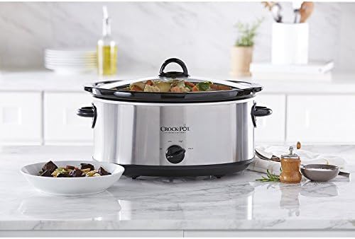 7 Quart Oval Manual Slow Cooker – Stainless Steel - Curated Catalog A9