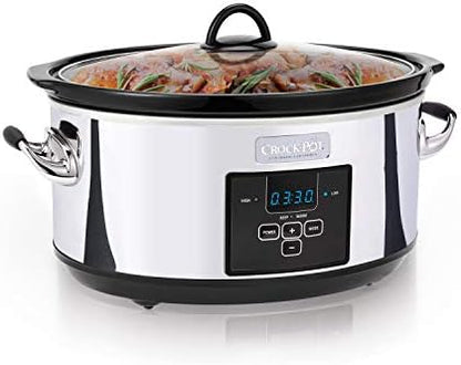 7 Quart Programmable Slow Cooker – Polished Platinum - Curated Catalog A1