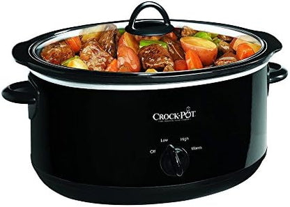 8 Quart Manual Slow Cooker – Black - Curated Catalog Z0