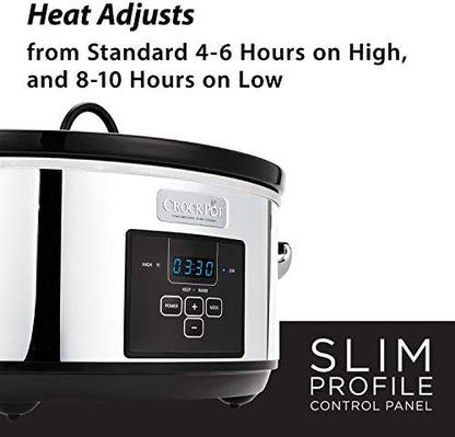 7 Quart Programmable Slow Cooker – Polished Platinum - Curated Catalog A1