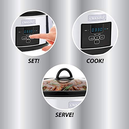 7 Quart Programmable Slow Cooker – Polished Platinum - Curated Catalog A1