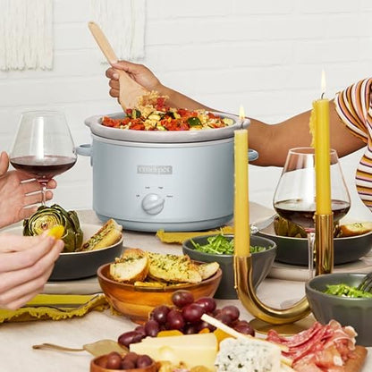 4.5 Quart Manual Slow Cooker – Macaroon Blue - Curated Catalog T3