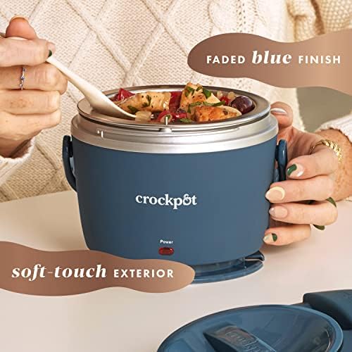 Electric Lunch Box Food Warmer 20oz – Faded Blue - Curated Catalog F4