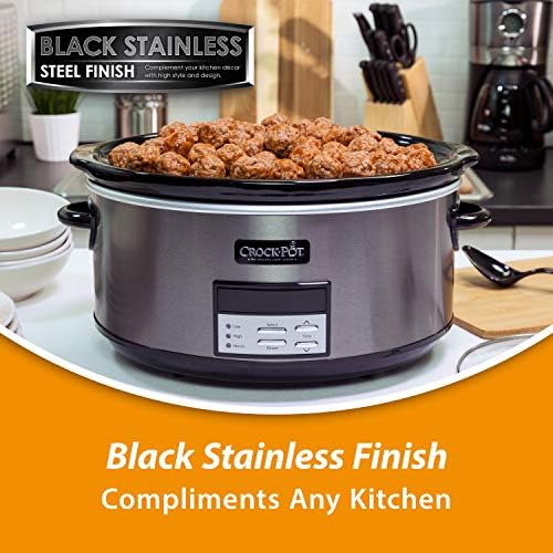 8 Quart Programmable Slow Cooker with Auto Warm - Curated Catalog U7