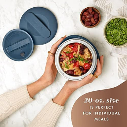 Electric Lunch Box Food Warmer 20oz – Faded Blue - Curated Catalog F4