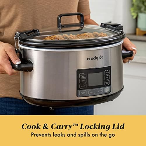 7 Quart Portable Programmable Slow Cooker with Timer - Curated Catalog D9