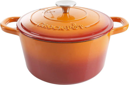 3 Quart Enameled Cast Iron Dutch Oven – Aqua - Curated Catalog K6