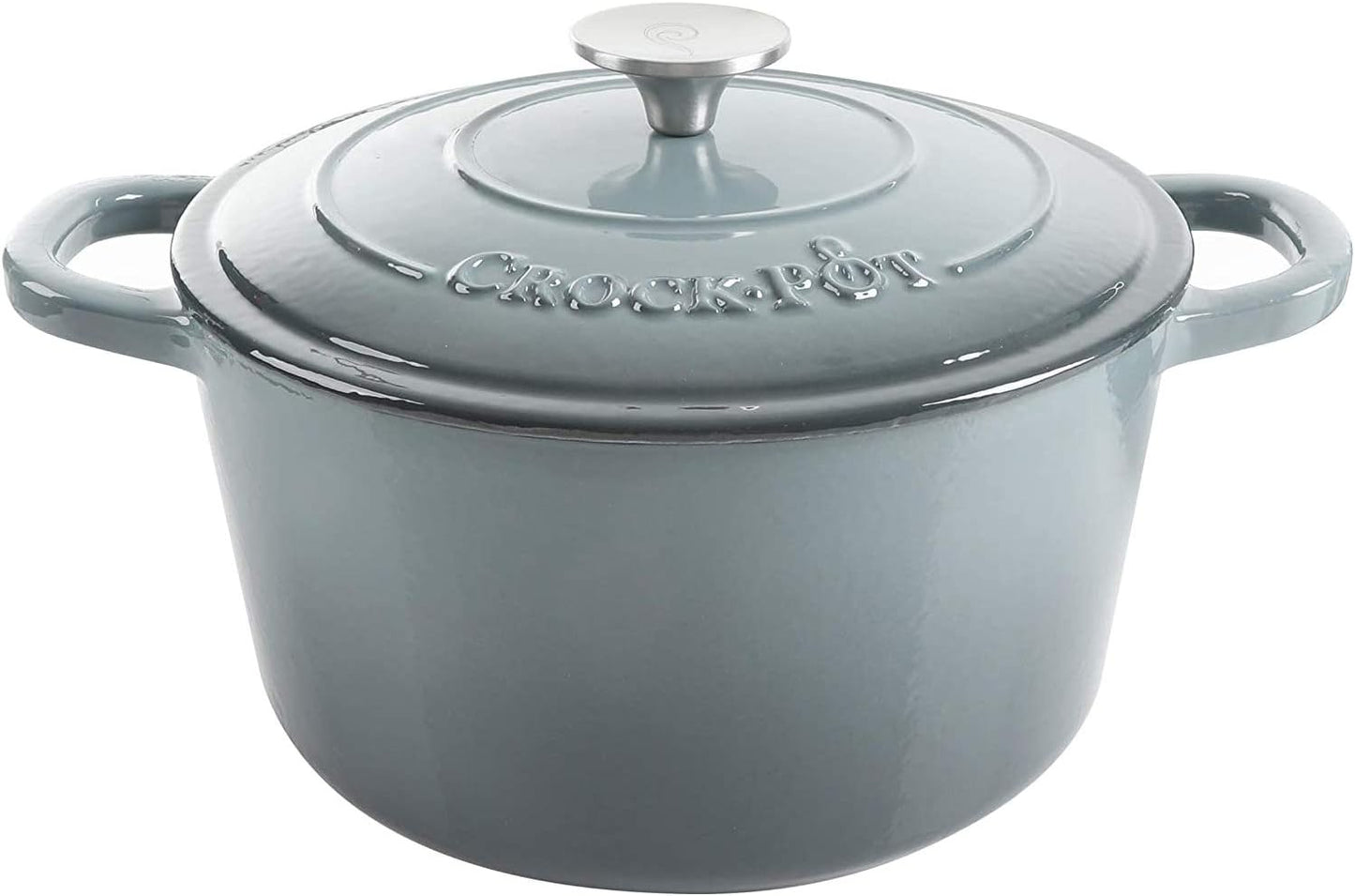 3 Quart Enameled Cast Iron Dutch Oven – Aqua - Curated Catalog K6