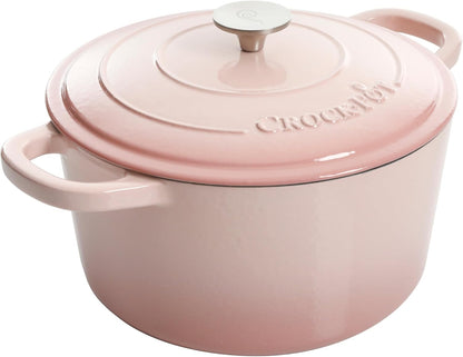 3 Quart Enameled Cast Iron Dutch Oven – Aqua - Curated Catalog K6