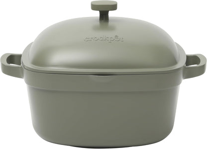3 Quart Enameled Cast Iron Dutch Oven – Aqua - Curated Catalog E8